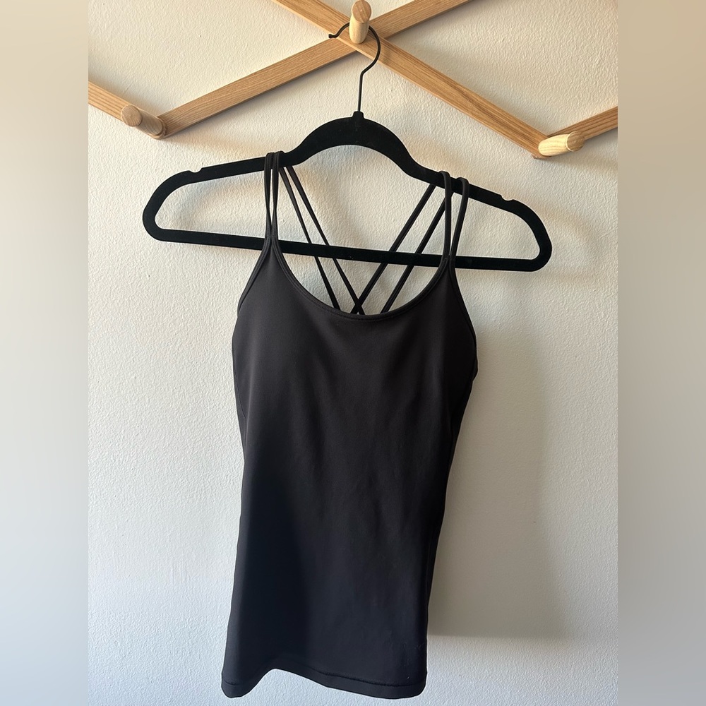 Lululemon Black Strappy Tank Top